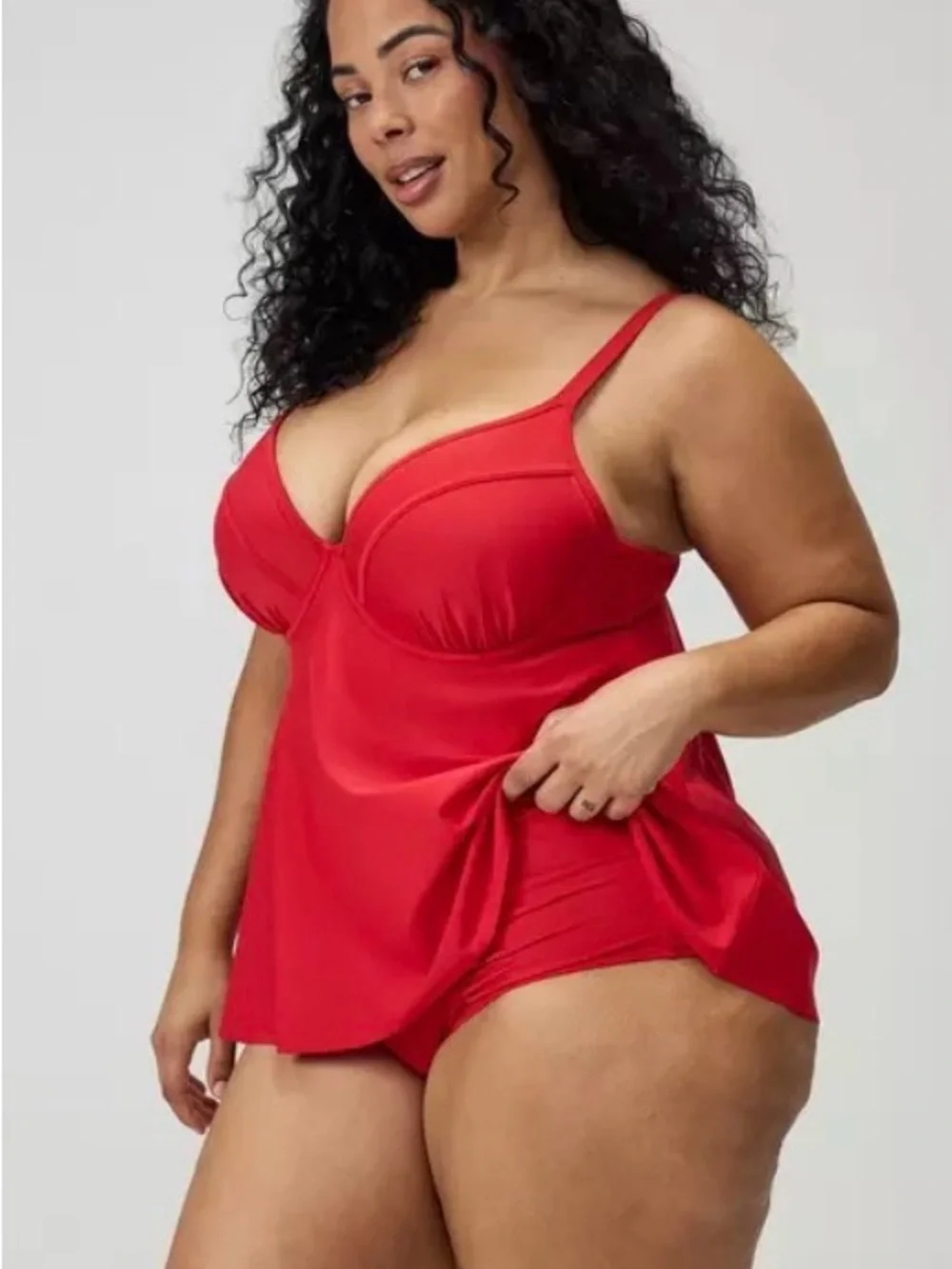 NWT Torrid Wired Fit and Flare Tankini Top - 3D/DD